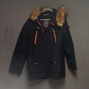 Hooded winter coat